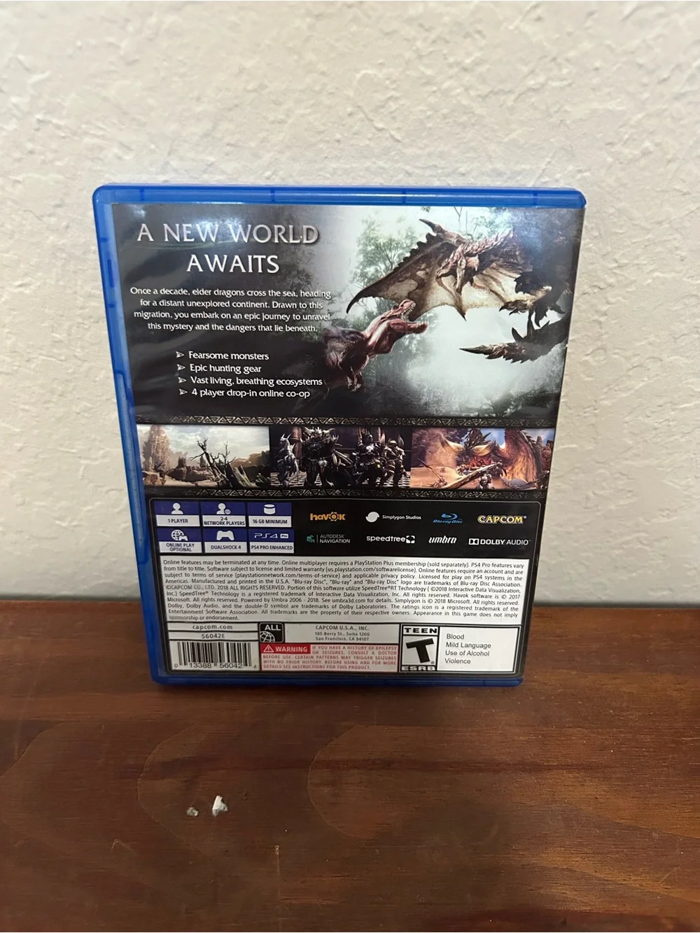 Monster Hunter: World for PS4 - Blue Case